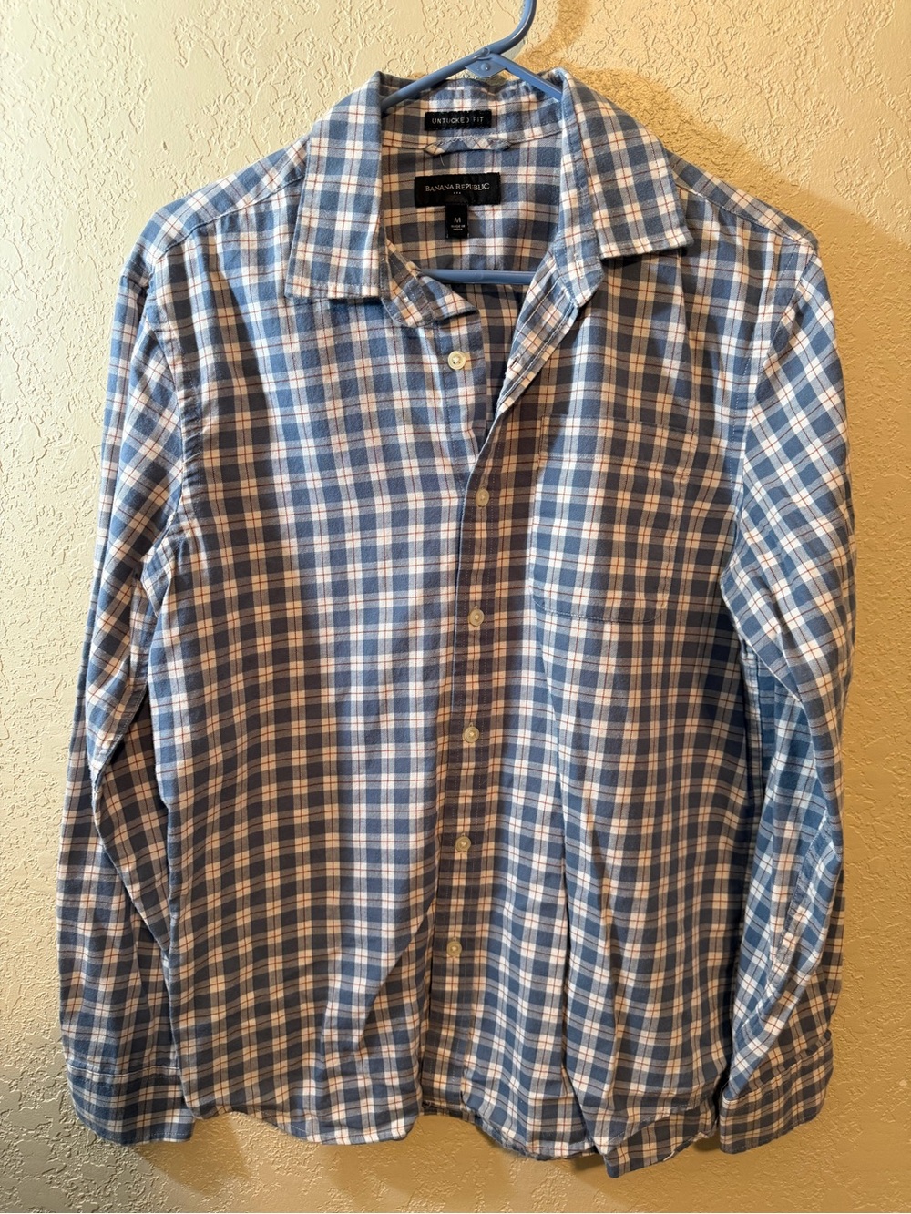 NWOT Banana Republic Men’s Plaid Button-Down Shirt